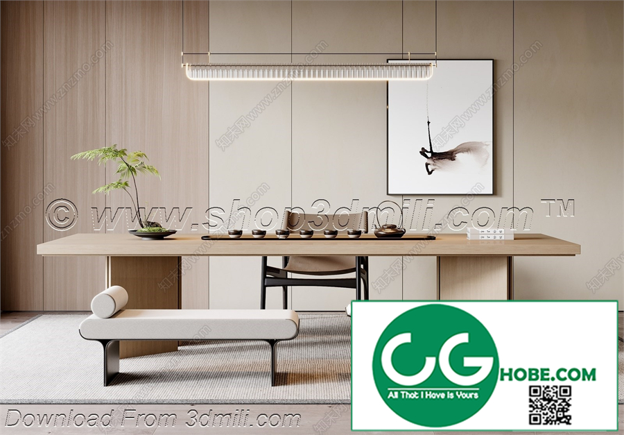 Tea Room 44 3D Model